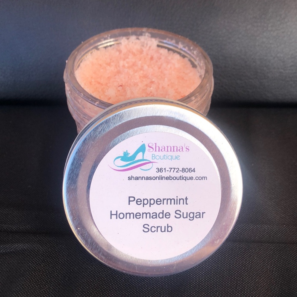 Peppermint sugar scrub